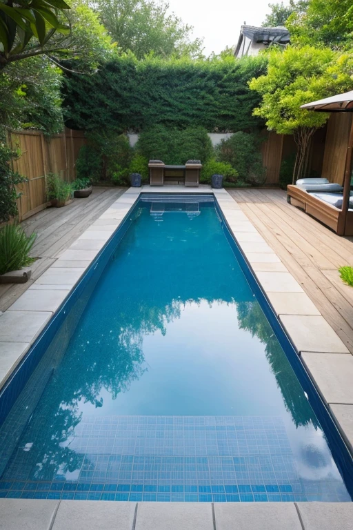 garden、Large pool