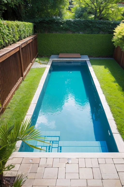 garden、Large pool