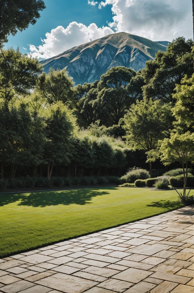 I need a landscape drawing on the floor