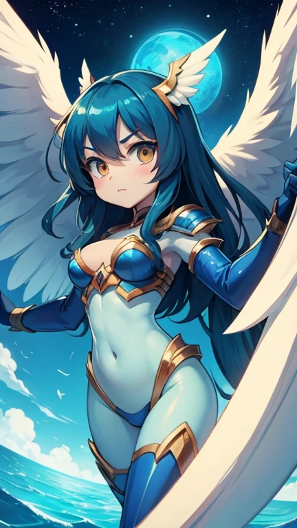 god legendary titan monster cartoon creature angel woman cute