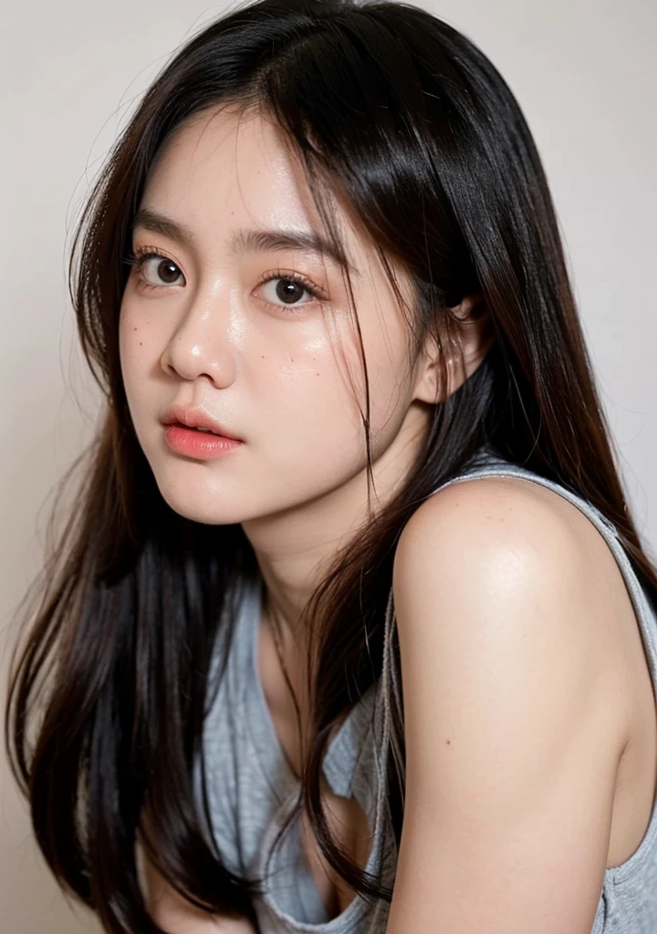 irishuo,1girl,solo,realistic,8k,highres,(perfect face:2),perfect eyes,perfect body,ultra detailed face,looking at viewer,large breasts,massive ,cleavage,closed mouth,Beautifull,Asian,Indonesian,Indonesian girl,Cute face
