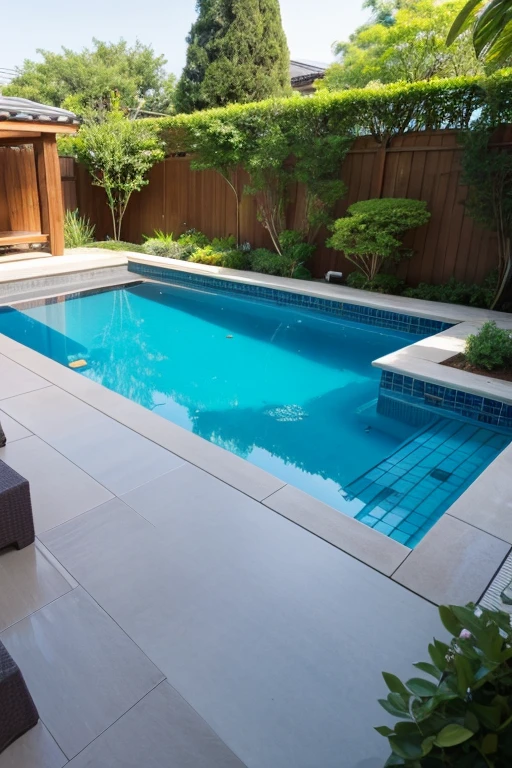 garden、Large pool