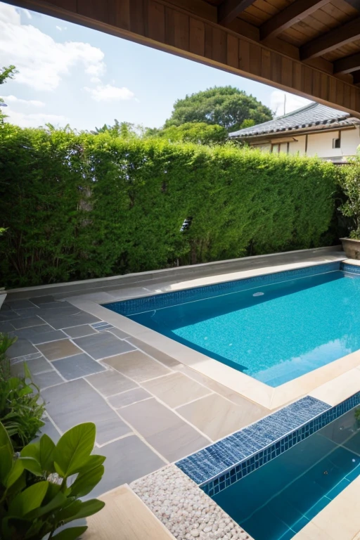 garden、Large pool