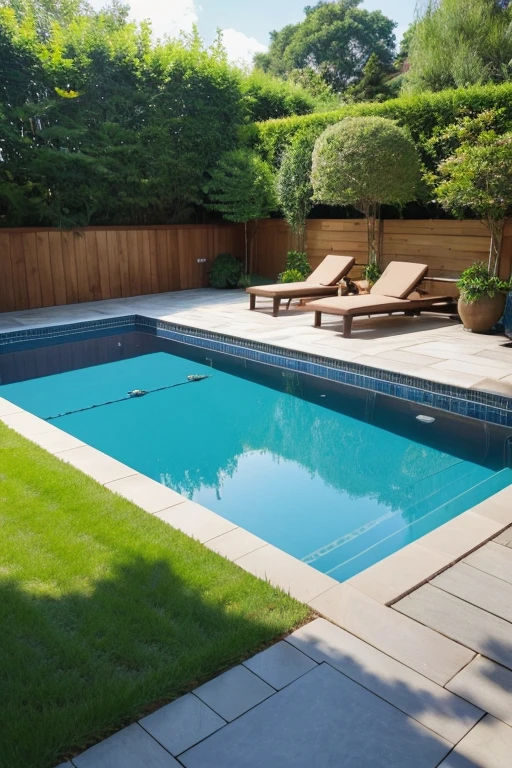 garden、Large pool