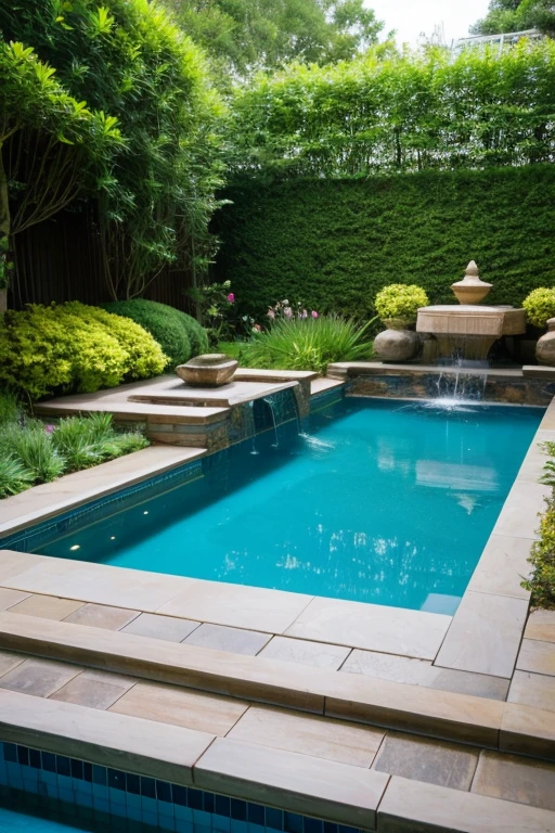 garden、Large pool