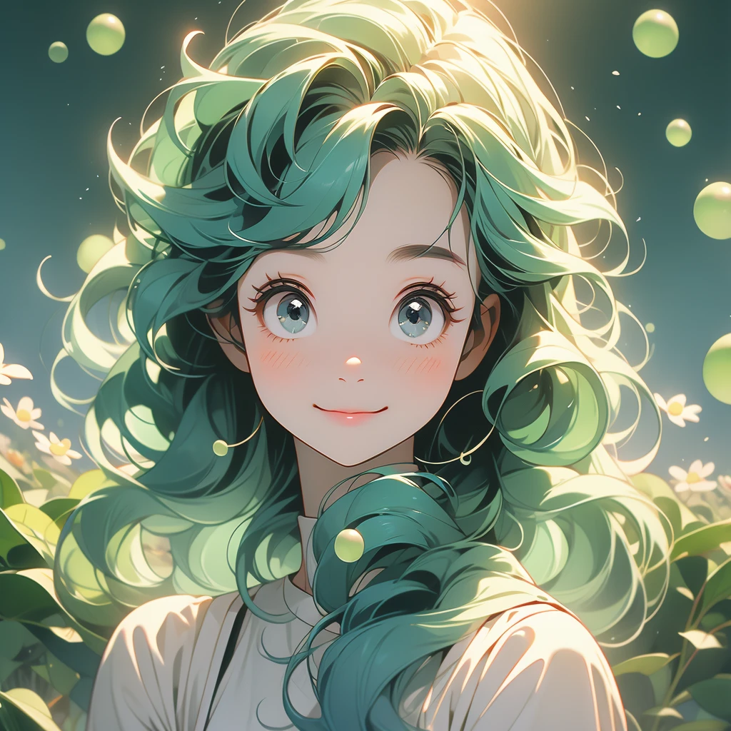 白 Girl，big eyes，Optimistic and positive，Happy and optimistic