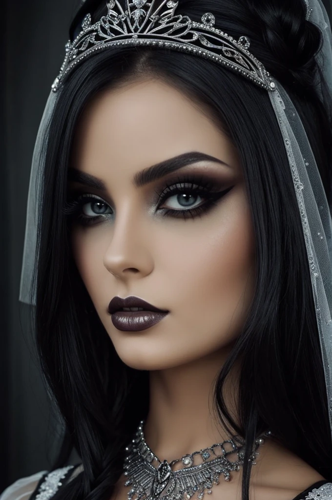 ((best quality)), ((masterpiece)), (detailed), perfect face Beauty queen mistery gothic maléfic dark bad bitch