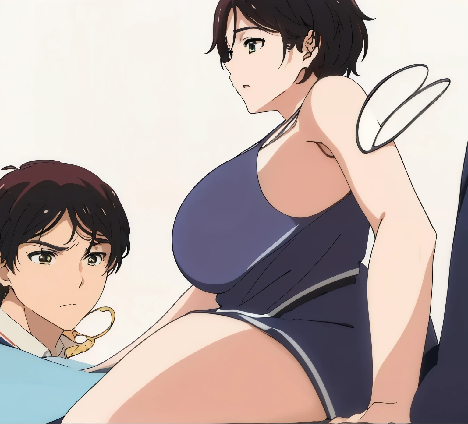 1girl, 1boy, Haruka Eren, Momoe Sawaki, detailed anatomy, erotic, hyper realistic, extremely detailed, (best quality, 4k, 8k, highres, masterpiece:1.2), ultra-detailed, (realistic, photorealistic, photo-realistic:1.37)