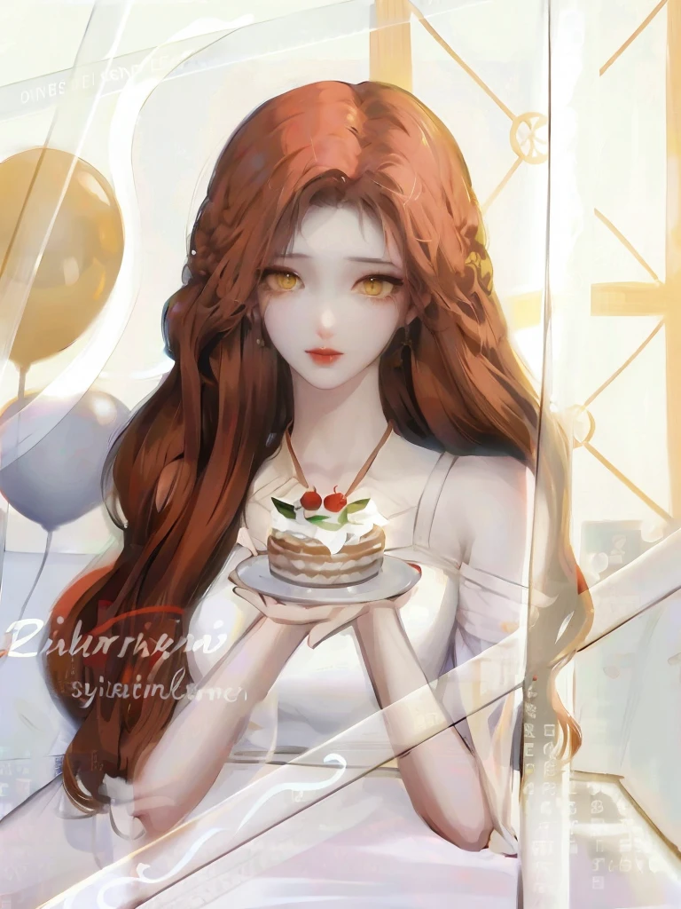 Oranye hair, yellow eyes