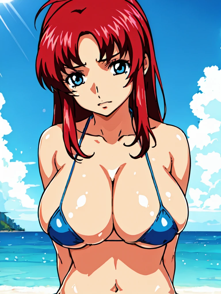 masterpiece,top-quality,meyrin hawke,heroine of gundam seed freedom,1girl,solo,red hair,long hair,deep blue eyes,beauty,very huge breasts,narrow waist,bust size is 130cm over,crying,sexy,soaked,seductive anime girl, oppai, biomechanical oppai,oppai proportions,Both hands are tied behind their backs and restrained,show oppai,put both hands behind her back,too much exposure swimsuit,micro bikini,swimsuit only,too much exposure swimsuit,micro bikini,swimsuit only,bust size is 130cm over,bust size is 130cm over,too much exposure swimsuit,micro bikini,swimsuit only,Both hands are tied behind their backs and restrained,show oppai,put both hands behind her back,show oppai,put both hands behind her backvery huge breasts,very huge breasts,bust size is 130cm over,too much exposure swimsuit,micro bikini,swimsuit only,Both hands are tied behind their backs and restrained,show oppai,very huge breasts,bust size is 130cm over,too much exposure swimsuit,micro bikini,swimsuit only,Both hands are tied behind their backs and restrained,show oppai,very huge breasts,where water collects,let your hair down,let your hair down,very huge breasts,bust size is 130cm over,too much exposure swimsuit,micro bikini,swimsuit only,Both hands are tied behind their backs and restrained,show oppai,very huge breasts,bust size is 130cm over,too much exposure swimsuit,micro bikini,swimsuit only,Both hands are tied behind their backs and restrained,show oppai,Nipples are visible through the fabric,Breast milk,Nipples are visible through the fabric,Breast milk,Nipples are visible through the fabric,Breast milk,Nipples are visible through the fabric,Breast milk,Nipples are visible through the fabric,Breast milk,No bra,No bra,No bra,No bra,No bra,No bra