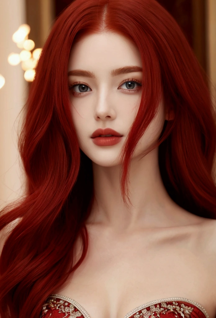 beautiful woman,red hair
