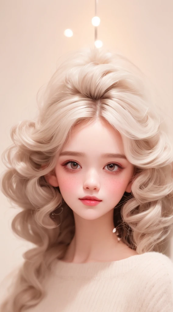(This is an immaculate horror fantasy image that feels unnervingnand emphasizes glitter and iridescence.) Generate a ((blind)) obscurly perfectnwoman with grey silver curly hair and milky white eyes. Her face is important and is perfectly formed with puffy lips and perfect features. (Her eyes are critically important and are (blank) and (solid white)). The image exudes ethereal beauty and soft fantasy/ aswell as sinister tones of subtle violence. Include sweet and detailed birds/ some with severed heads and soft, luminous flowers with blood drops like dew drops w white highlights. The image's background is decorated in shades of pink, shimmer, glitter, and macabre fantasy details like colored bubbles, skulls and cosmos. Utilize dynamic composition to create a compelling and action-packed image. Dramatic lighting and cinematic lighting enhance the woman's beauty and the soft colors in the artwork. Include fantasy, cute, colorful, colourful, interesting magic background, ((((blank eyes)))), ((((empty white eyes)))), (shirome eyes:1.3), (smirking), (perfectly rendered solid whiteeyes), ((short neck)) wide dental exaggerated smile disturbingly contrasting the entire peice outside of it 