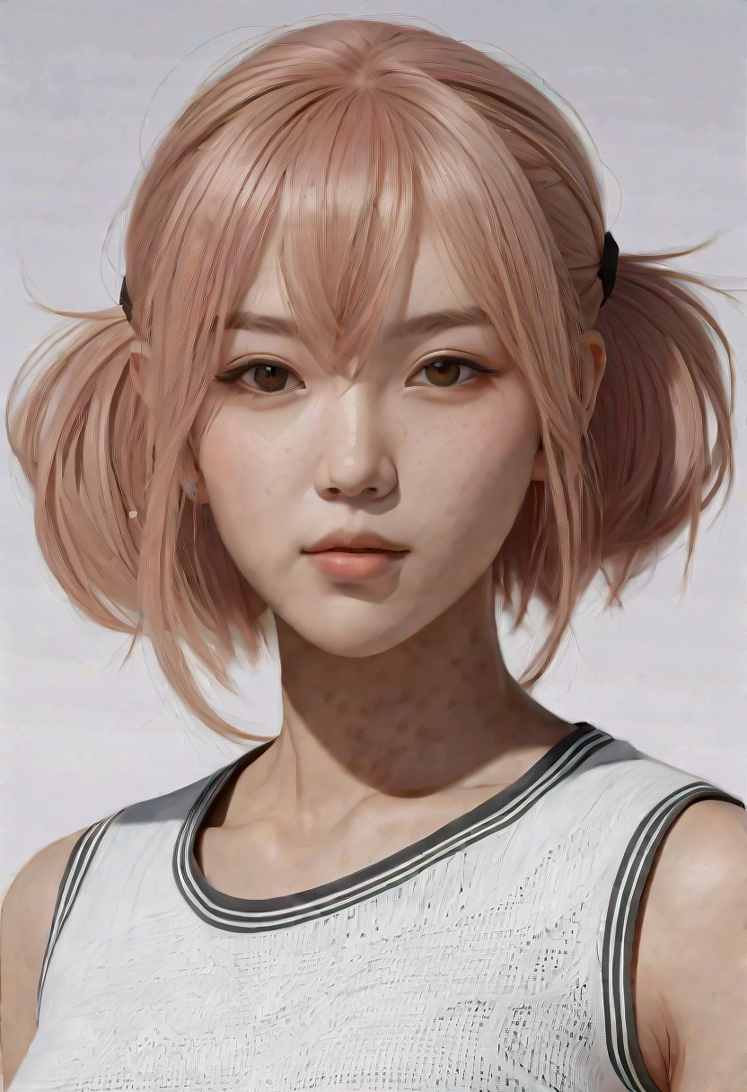 nsfw,(muste piece, best quality, High resolution, ticker, perfect pixel, Depth of the bounds written, In 4K),
1 girl, , beautiful anime girl,
perfect body,
Yuigahama Yui, short hair, pink hair, hair bun, big ,
shy, blush, open mouth,
pov,
virgin killer sweater,
sleeveless,
White Sweater,