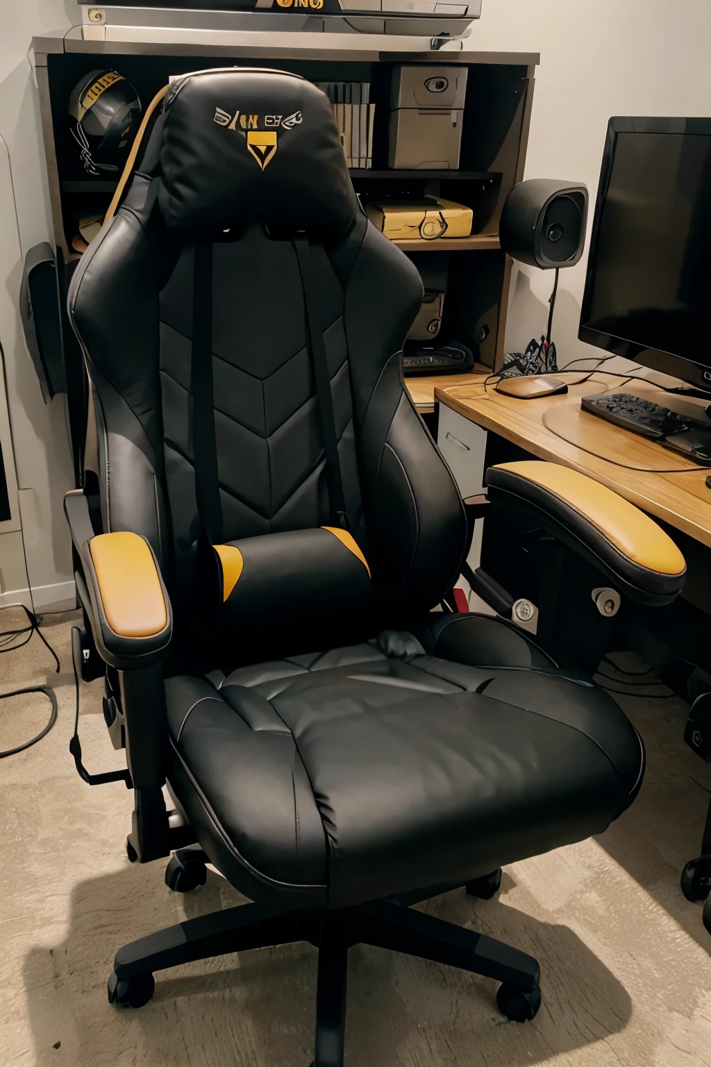 Gaming chair with bee theme