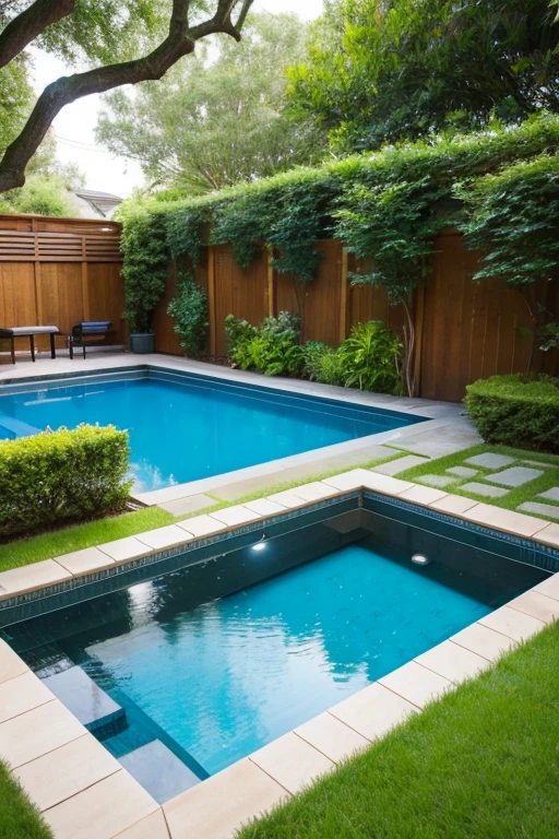 garden、Large pool