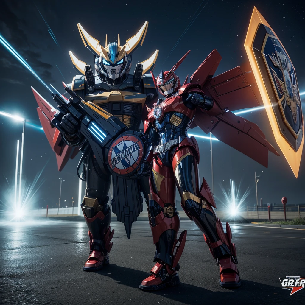 Megazord With Grêmio FBPA shield