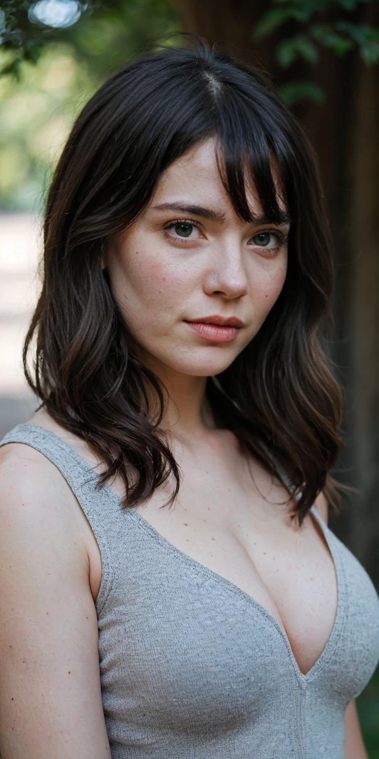 Portrait, shot on Leica, shadowplay, gorgeous lighting, subtle pastel hues, outdoors