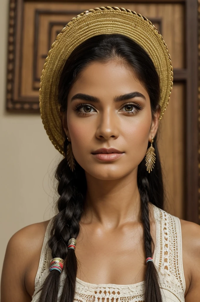 ((best quality)), ((masterpiece)), (detailed), perfect face bitch Amazon indígena mistery