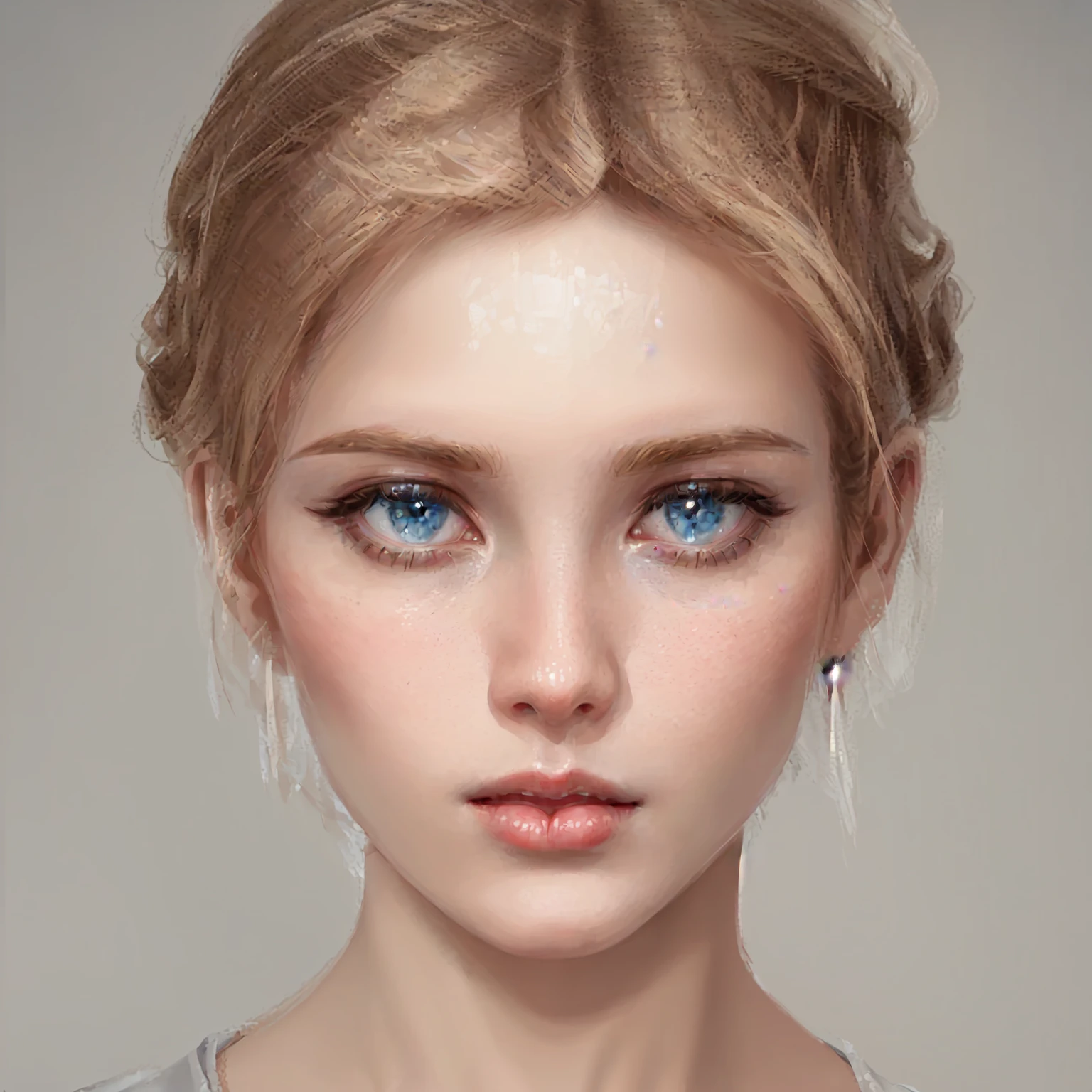 A blonde, blue-eyed woman in a white dress, Beautiful and realistic faces, Realistic digital painting, very realistic digital art, beautiful realistic face, Real beautiful face, photoReal beautiful face, precise、Ultra-realistic faces, High quality portrait, gorgeous face portrait, Beautiful and realistic face, Ultra realistic digital, realistic digital drawing, Very beautiful portrait, Ultra-realistic faces