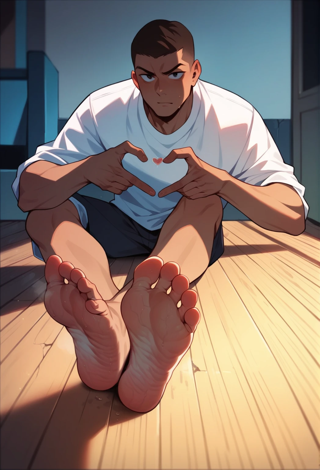 detailed feet, penis, detailed penis, veiny penis,