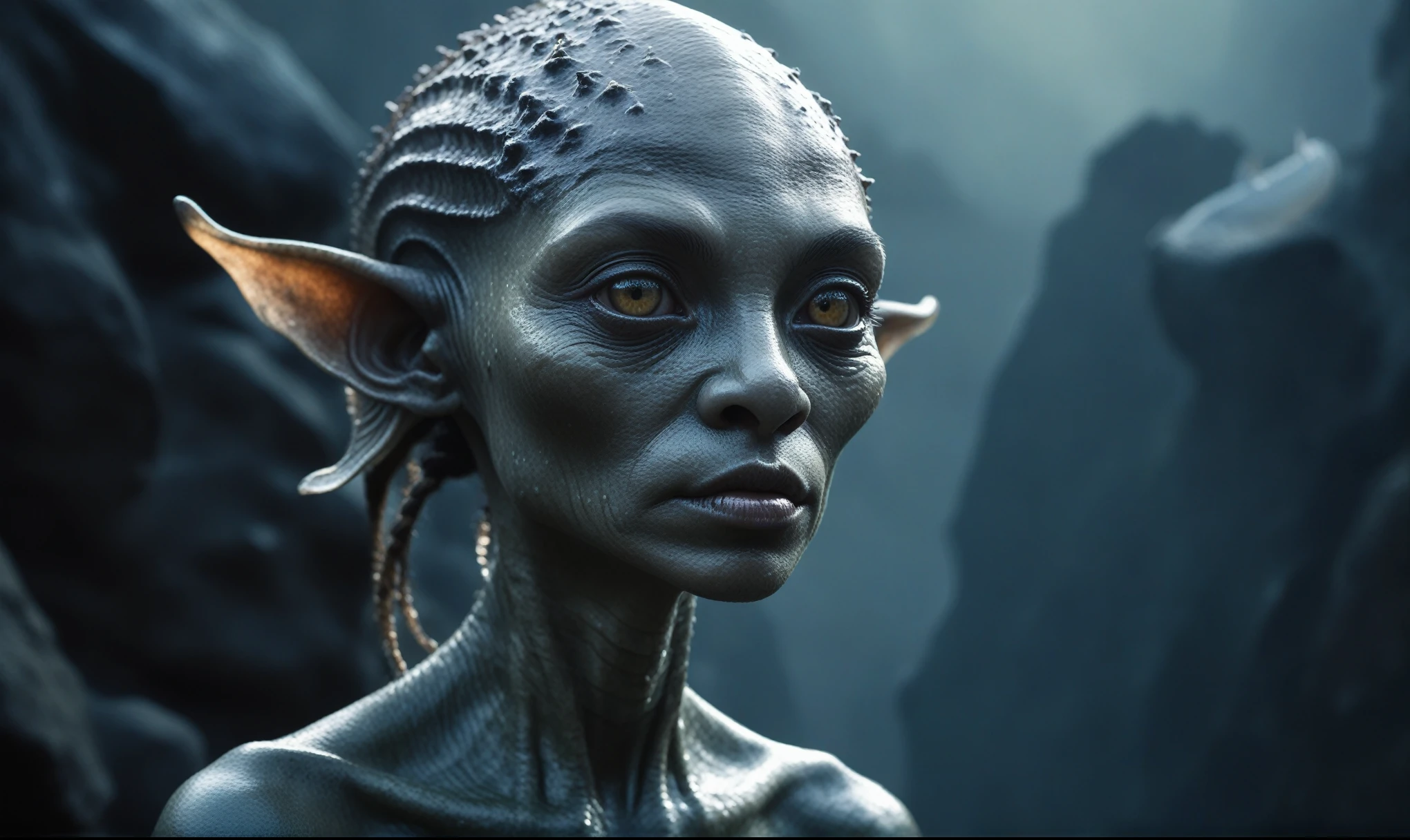 full body shot,beggar deep niobium paladium The Alien Entity,native italian babychild, wants eat,survival in criminal city of future, Technicolor,natural skin textures, hyper realism, hyper detailed,Extremely detailed,High contrast,Masterpiece,Realistic,Ultra Detailed, intricate details,realistic humid leather,extremly intricate,Epic Realistic, cinematic style,irina yermolova,high contrast,hdr,extremely detailed, deep night landscape,masterpiece,intricate details,faded,eyes extremely detailed, high detailed eyes,8k resolution,RAW,retina, Nikon Z9,China,orc,Li River in Guangxi Zhuang of China,tkt style, pointed ears，perfect, Elf，transition between two art styles, Ink painting to photorealism, Double contact, X-ray, Creative, vivid light, masterpiece, fantasy, Abstract, Surrealism, super detailed, high resolution, stop:35;(((creature with a spectral and ghostly appearance)). Her skin is pale, almost translucent,ancient rock paintings of the first people,sharkfish's leather
