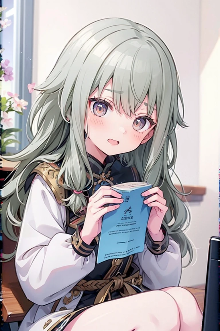 (8k, 最high quality)、Ultra-high resolution、Adorable、最high quality, beautiful, Absurd beauty、masterpiece、Best image quality、(Front facing)、good feeling、smile,Face the camera、Fluffy hair、Delicate eyes、smile、Small face、Adorable満面のsmile, 最high quality、female、Looks 20 years old、1 person、masterpiece, Most detailed, high quality、Shiny Hair、非常に細かくてbeautiful明るい目、Medium chest、nose blush、非常に精細でクリアでbeautiful顔, Awards, (Anatomically correct)、Reach out、The whole body is visible,View from above,Face Focus