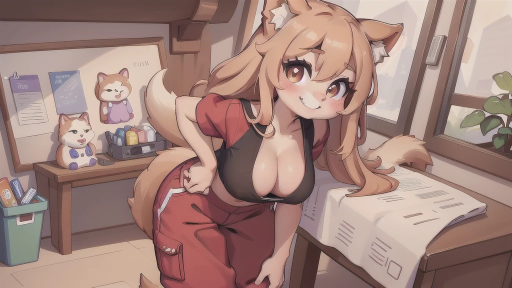 make a fox girl in a sanctuary having sex