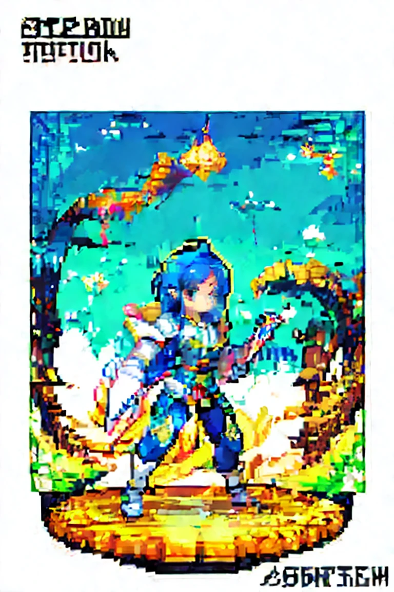 Chinese style,Xian Xia,cartoon character,Female characters,Sword in hand,blue、White color scheme