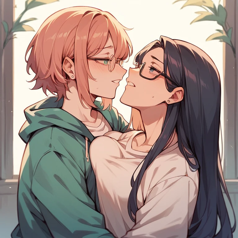 Glasses lesbian hypnotize eat cun