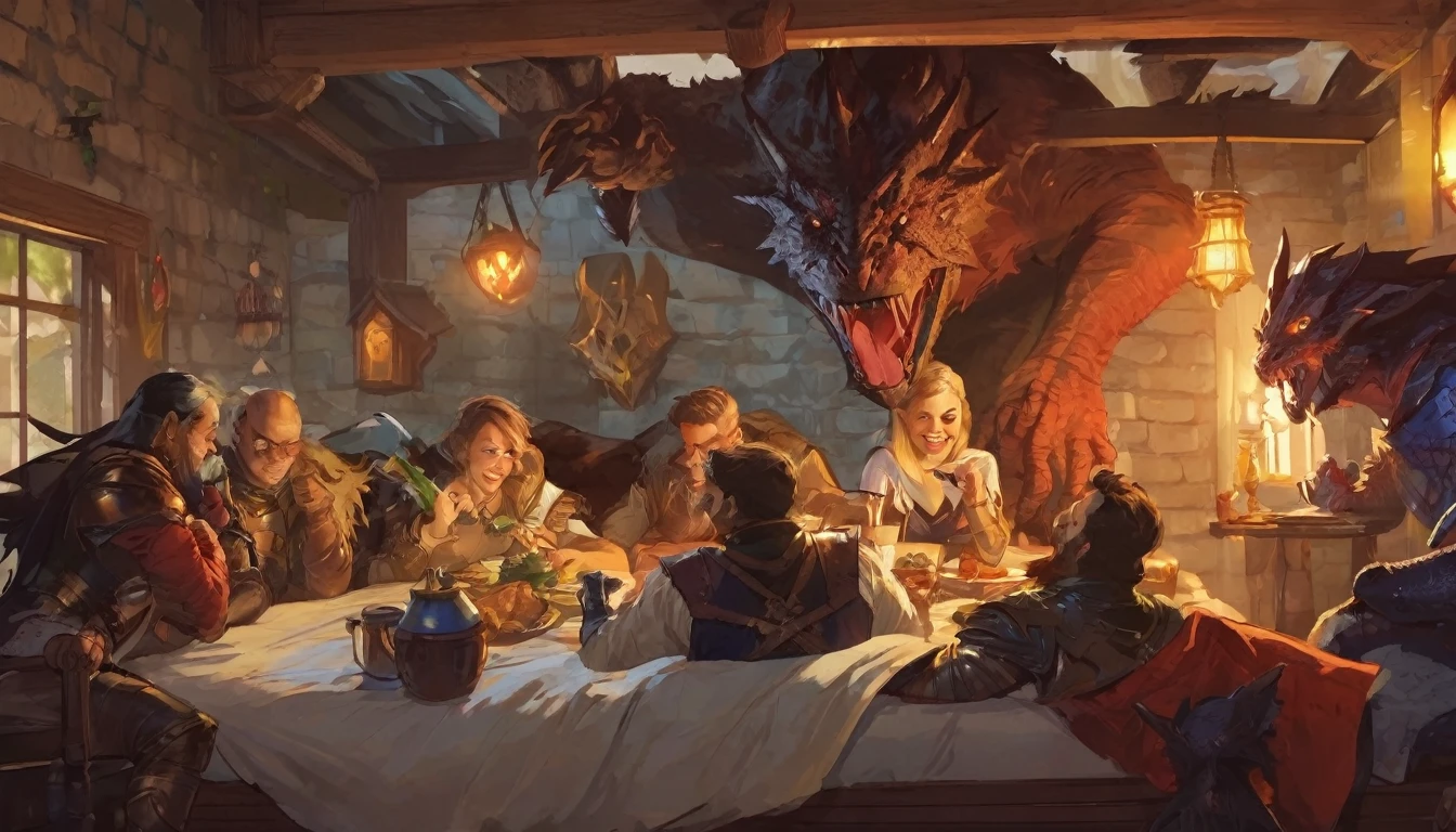Dungeons and Dragons, Bed and Breakfast, heroes hanging out with monsters