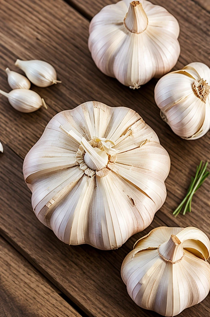 Garlic with lenses