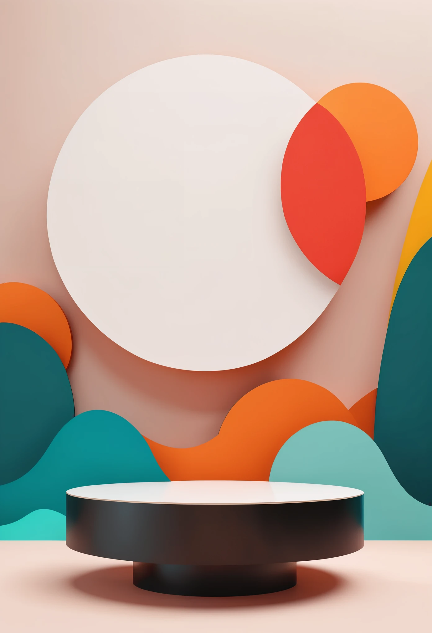 C4D Product Display Stand,platform,Vector,Round,Minimalism。Surrealism