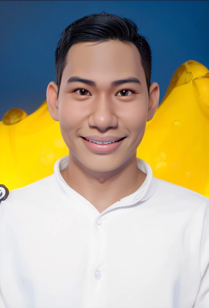 Hyperrealistic 3D Cartoon style character Disney caricature. 18 year old Indonesian man, ideal body, neat black hair, wearing a black shirt.
smiling at the camera with hands in ready position, gray background. Use soft photography lighting. Hair lighting, top lighting, side lighting, high quality photos, UHD, 16K