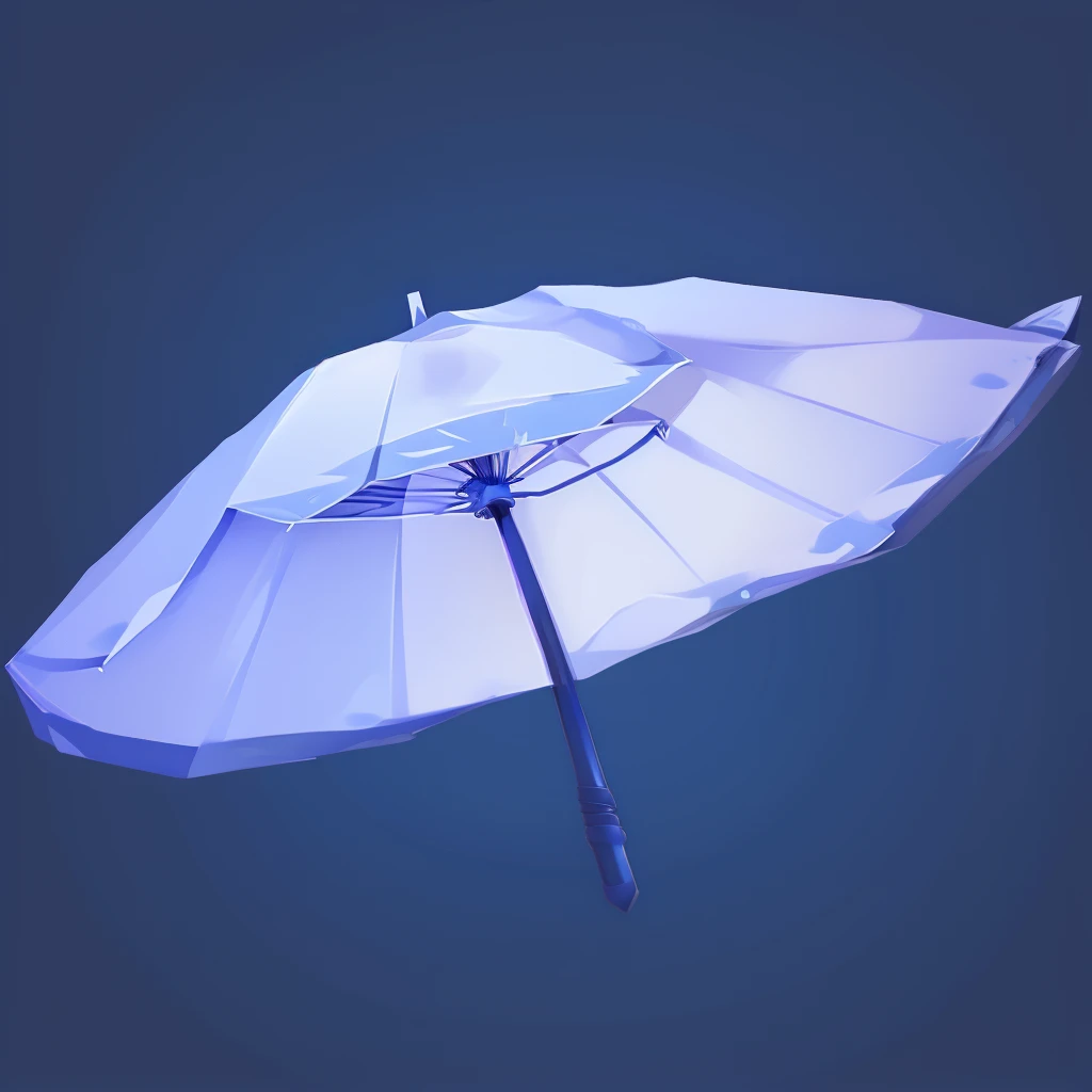 A blue parasol,Retro,Classic umbrella,