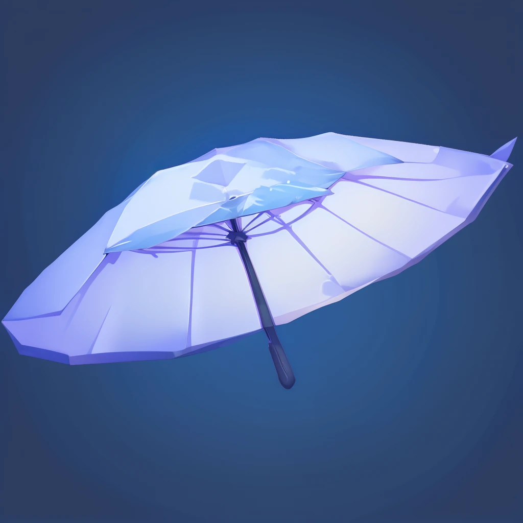 A blue parasol,Retro,Classic umbrella,