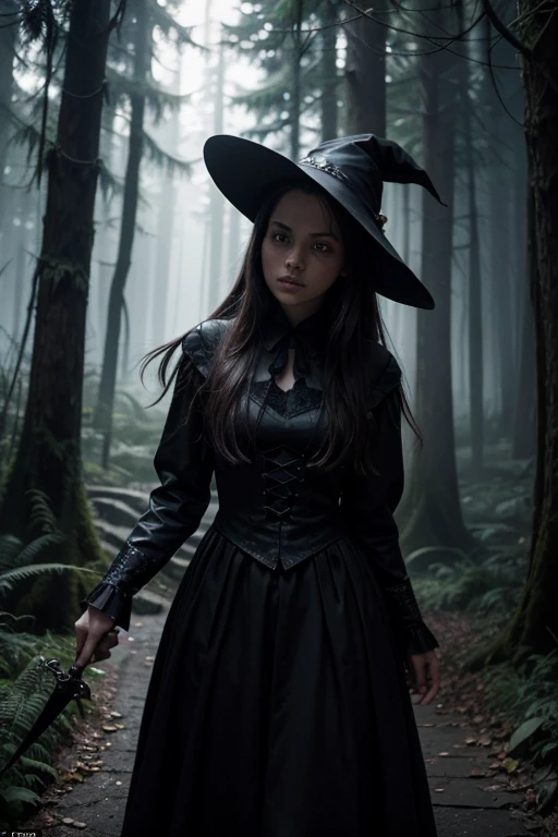 With an ancient spell she learned from a wise owl deep in the forbidden forest, the young witch was able to create powerful illusions that confused and disoriented the master witches. As they struggled amid distorted visions of their worst fears and regrets, the witch took the opportunity to plot a deft and swift escape route. Her shrewd mind devised audacious plans that allowed her to camouflage herself in the dark recesses of the night, avoiding the voracious gazes of the occult sentries. The witch's cunning was as sharp as the blade of a magical dagger, cutting through the dimensional barriers that imprisoned her freedom. So, with a mixture of fearlessness and ingenuity, she disappeared into the shadows without leaving a visible trace to her terrified pursuers.