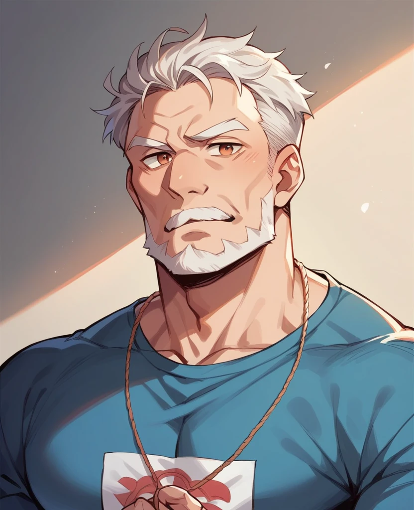 17 year old man without a handsome shirt