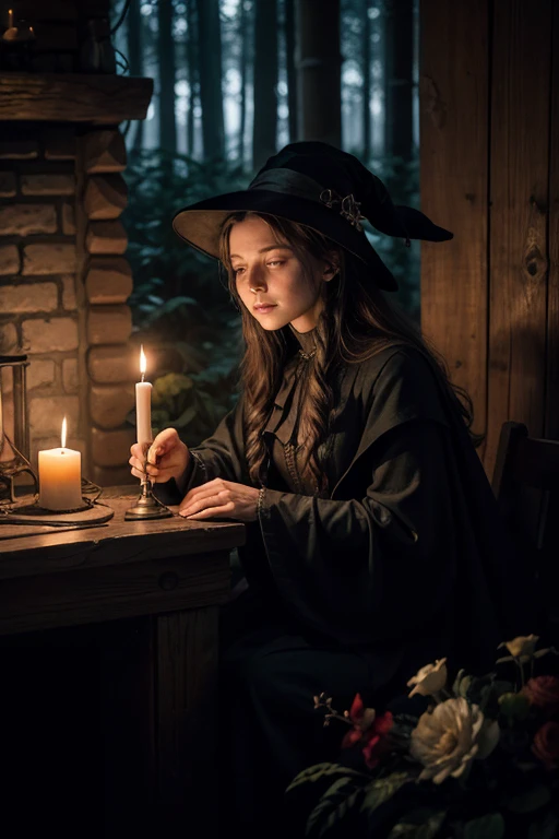 The witch's decision to renounce her powers and follow a simple path devoid of magic was not easy. She spent sleepless nights reflecting on what she was leaving behind. The walls of her cabin seemed to whisper dark, tantalizing memories of powerful spells and forbidden knowledge. Each lit candle carried with it the weight of the choices that shaped his existence until then. The witch walked through her garden, observing the withered flowers and magical herbs that were now losing their enchanting shine. The cold cauldron in the fireplace reminded her of the alchemical preparations that had once fascinated her but now gave her shivers. Even with doubts haunting her mind, the witch knew it was time to move on and free herself from the chains of black magic.