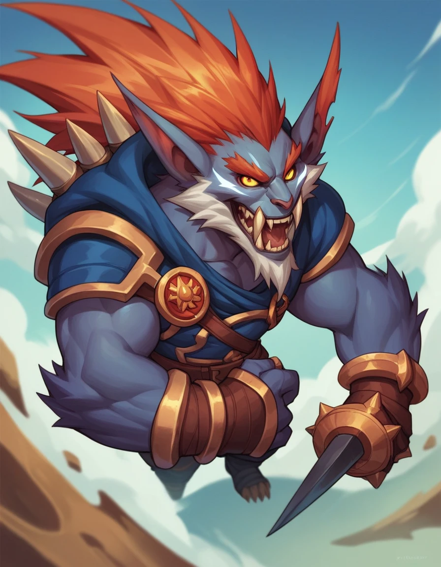 Solo, score_9, score_8_up, score_7_up, score_6_up, score_5_up, score_4_up, source_furry, warwick league of legends,