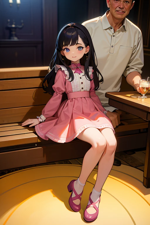 ((Masterpiece, Highest quality, Ultra-detailed, 8k)),(Photographic high definition), whole body、1girl, 2boy, 9 years old、Two little boys touching a girl&#39;s breasts from either side、A good friend、Excited expression、close your eyes、Open your mouth、Small penis、 Perfect beautiful girl、14 years old、Alice in Wonderland、Shiny, deep golden straight long hair、A very bright and happy expression, Very young and artistic, with beautiful round faces、Large, round eyes、Shiny, clear blue eyes、Surprised thin eyebrows、A childlike open mouth、 Very large breasts、Only one side of the breast is protruding、Thigh-high socks with lots of blue and white horizontal stripes、Black Head Ribbon、White frilly apron、Blue ruffled dress
