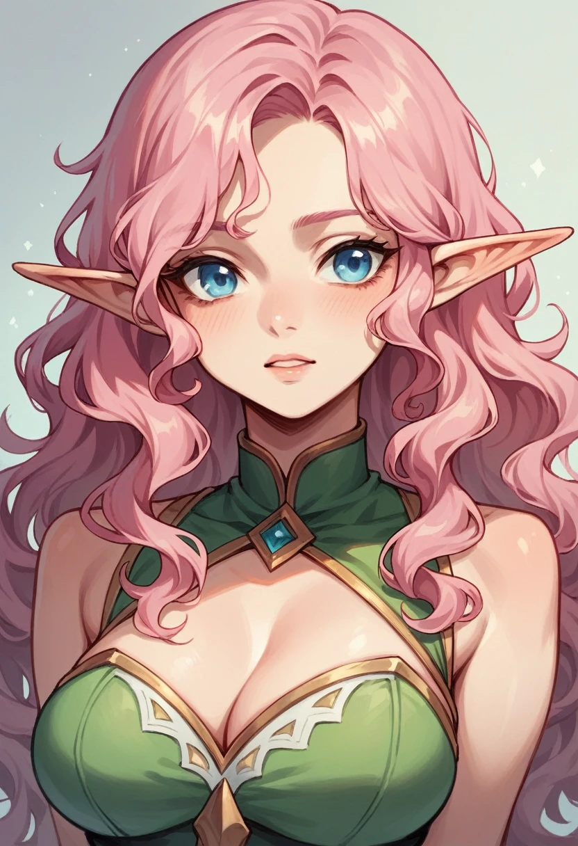 1girl, woman, elf arctic dark knight lord , armor, , bombshell hair, purple hair, Waist Length Hair, toned body, athletic build, narrow waist, medium breasts, albino, (morning, blue sky, clouds, scenery, "at the Ancient Crystal":1)
