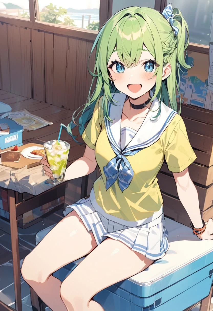 Summer vacation　friend　high school student