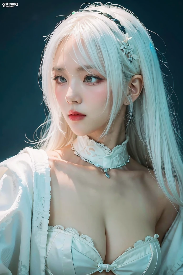 1girl, a close up of a woman with white hair and a white mask, beautiful character painting, guweiz, artwork in the style of guweiz, white haired deity, by Yang J, epic exquisite character art, stunning character art, by Fan Qi, by Wuzhun Shifan, guweiz on pixiv artstation