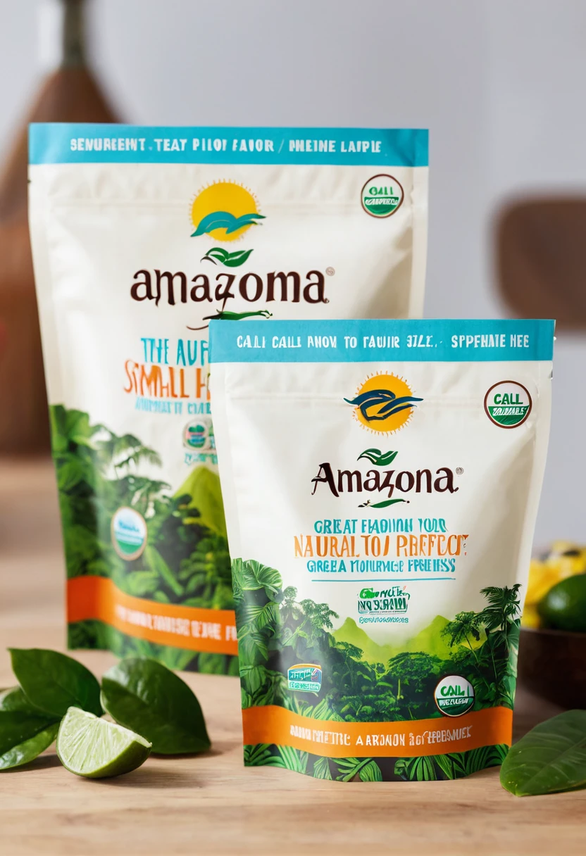 Main Text:
"The authentic Amazonian flavor, now in two sizes!"
Secondary Text:
"Choose the perfect size for you:
Great to share with family.
Small to carry everywhere."
Call to Action:
"Discover your favorite and experience natural freshness."