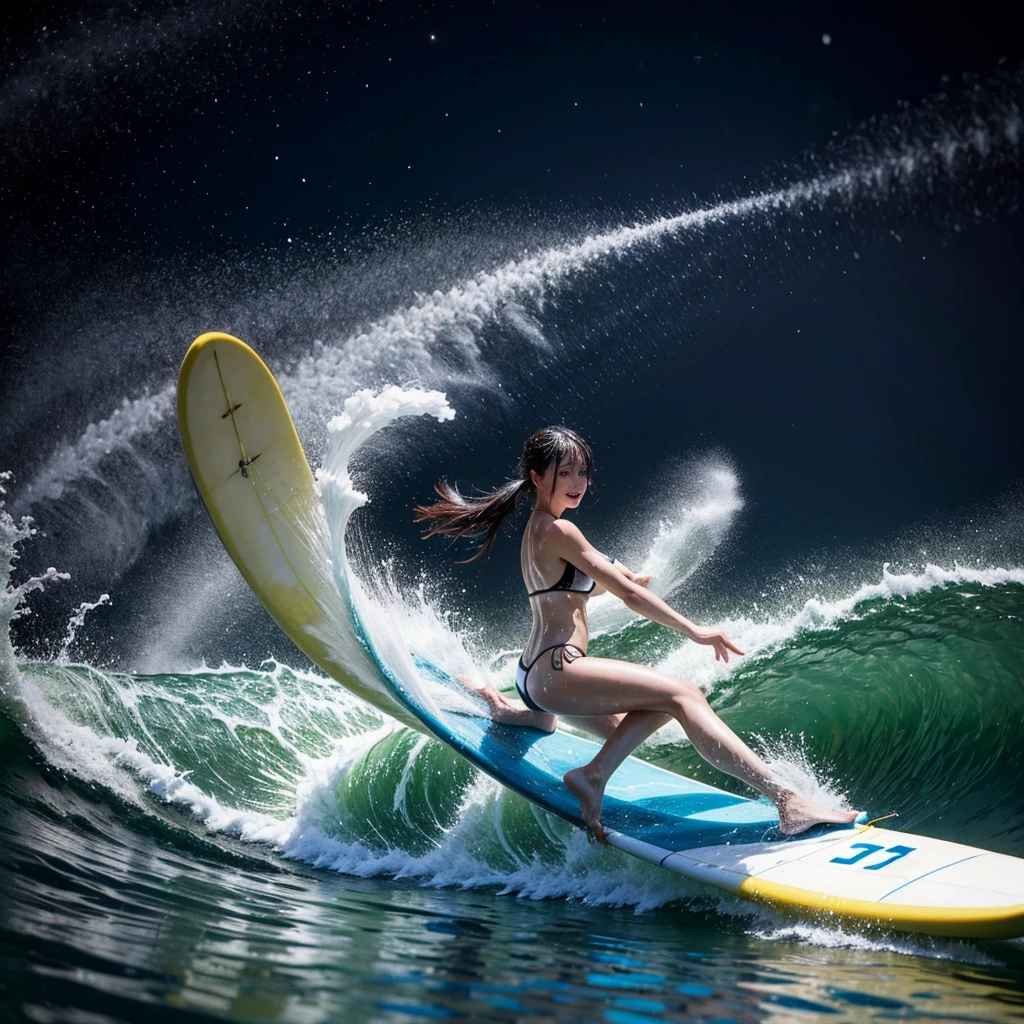(ZoomedOut:1.28, Wide-shot) ZoomLayer (Epic photo of surfer magazine:1.37). (Full of Water, Everything Wetted:1.4) WetHair (extremely detailed Cute Girl in RED)(SparklingHighlights:1.28), Dynamic Joyful Expressions LifeLike Rendering (ManoErina:1.0) . Overflowing Gigantic Sideboob (Clearly Visible Beautiful Breast to Buttocks Line) Tiny and Roundly Butt, Detailed wet clothing texture, (Sloppy Surfboard:-1.2) Riding on waves, Sparkling water, TyndallEffect(Starry Water Particles:1.32), Whole Body proportions and all limbs are anatomically accurate