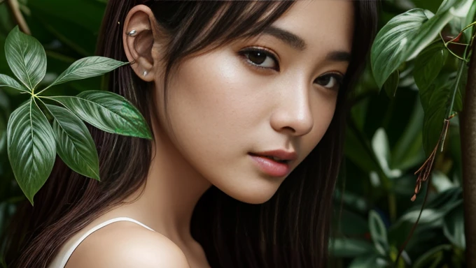 green々An island surrounded by vibrant, lush foliage、An island full of beautiful women、tropical rain forest、(Highest quality、4K、8k、High resolution、masterpiece:1.2)、Super detailed、(Real、Photorealistic、Photorealistic:1.37)、Intricate details、Detailed facial features、Beautiful Eyes、Detailed skin、Cinematic lighting、Serene atmosphere、Golden Hour Lighting、Dramatic Shadows、Colorful flowers、Dense jungle、Tropical paradise、Mysterious Island、(Girls Multiple)、 alen4_kryukova