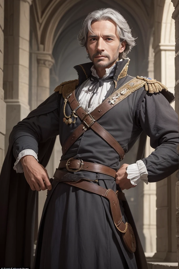 Sir Arthur Pembroke was a man of average height, with meticulously combed gray hair and piercing gray eyes that seemed to see through people's souls. His outfits were always impeccable, preferring classic-cut suits and bowler hats that gave him an air of dignity and mystery.