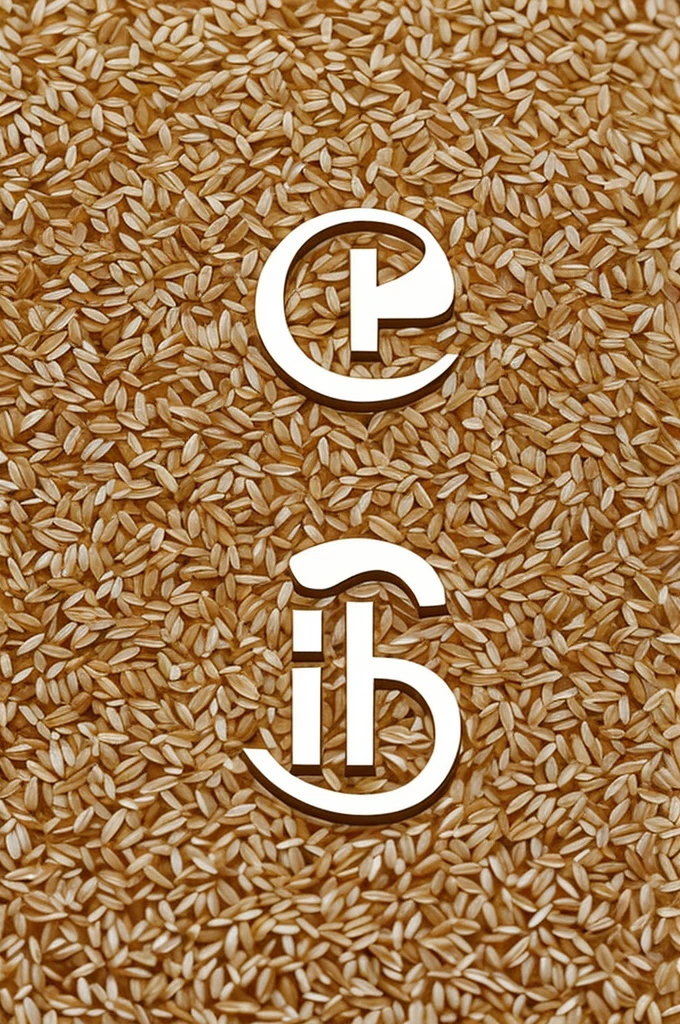 Rice grain logo, simple and elegant