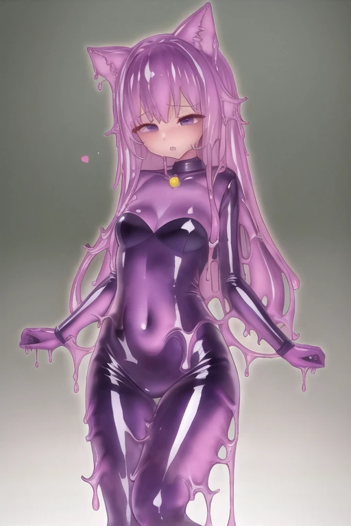Waifu slime, grande bust, wide, purple, adulta