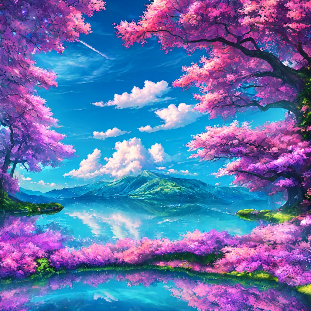 Masterpiece, ultra detailed, beautiful,Super Saturation, anime style, arcadia , mysterious island, landscape,